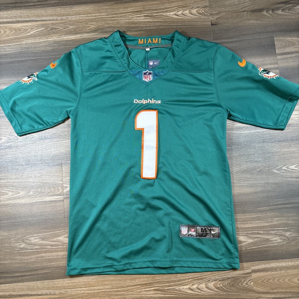 Nike Miami Dolphins Tua Tagovailoa Jersey Size M Aqua